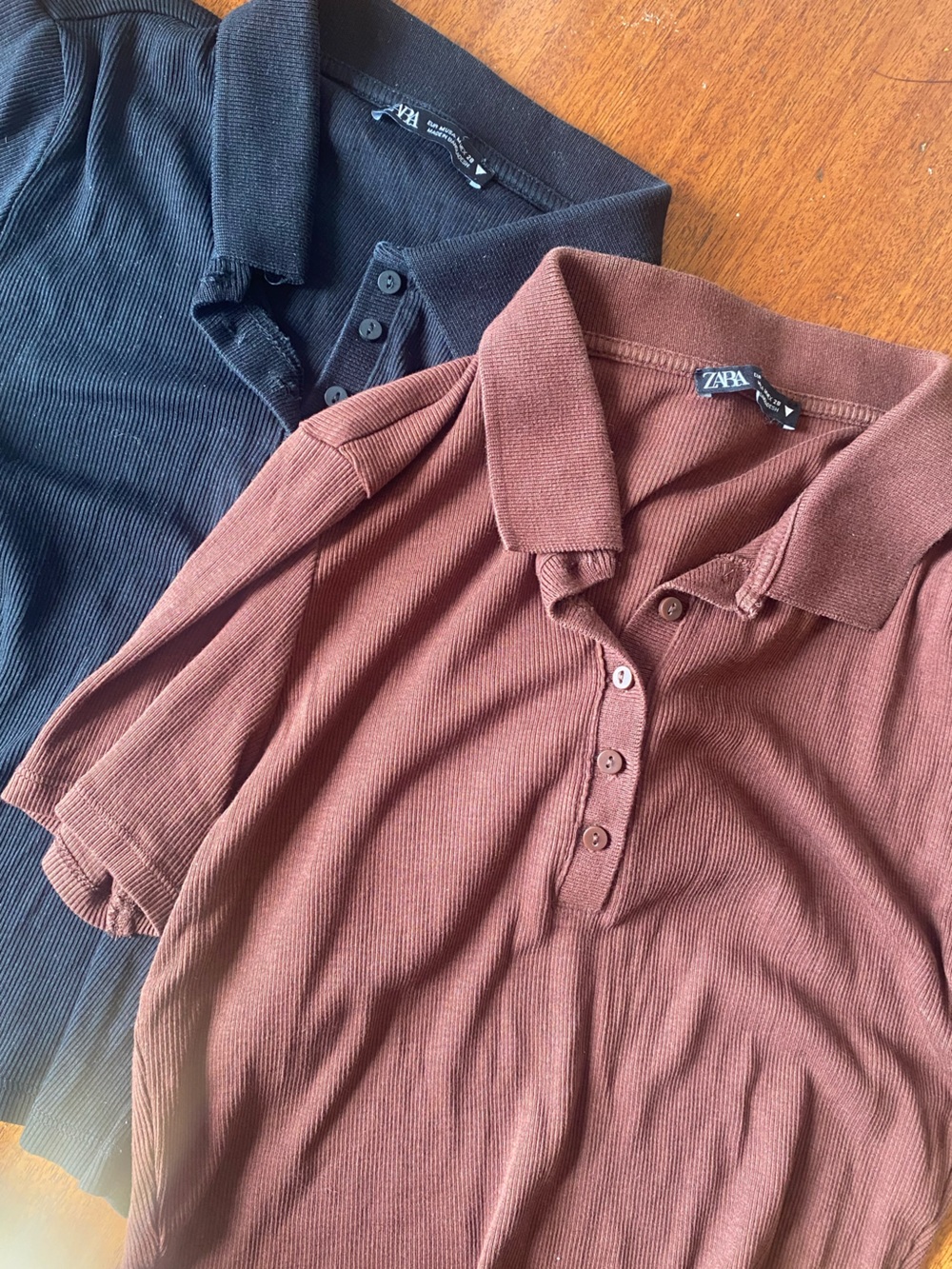 Zara Polo Bundle Black and Brown Medium 🤎